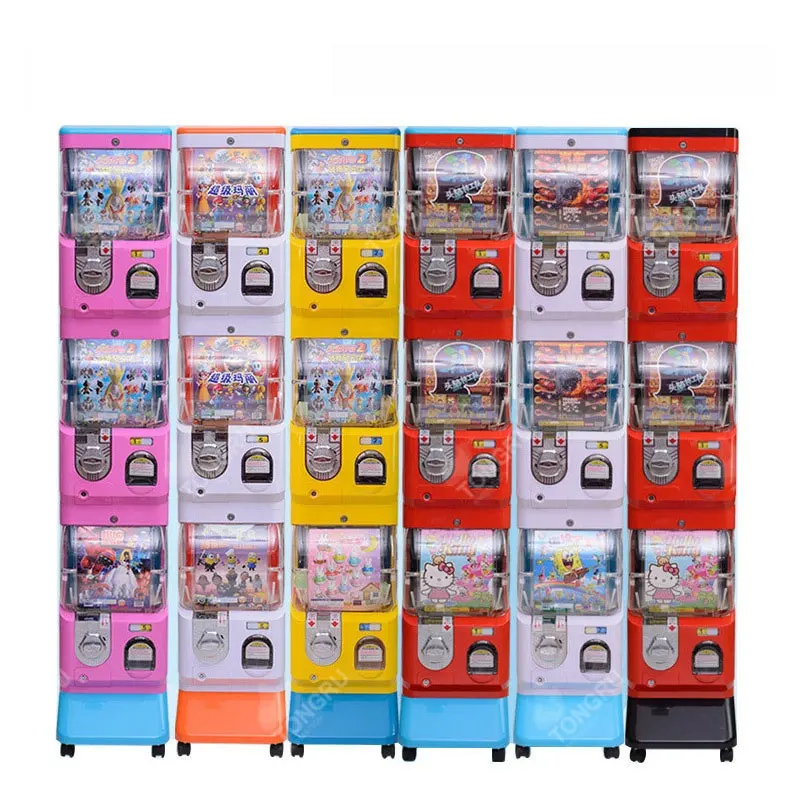 Japanische Gacha Store Ganzes Design Drei Schichten Gashapon Maschine Kid Gachapon Spiel Toy Capsule Vending Machine