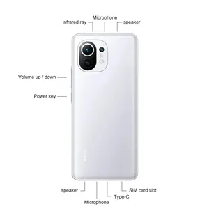 Toptan xiao-mi mi 11 küresel sürüm 8 + 256GB orijinal Android kamera 5G Smartphone cep telefonları kullanılır - Product Image 5