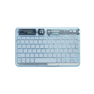 Inalámbrico para Bluetooth Teclado ergonómico con retroiluminación RGB para iPad Air Pro 11 13 2024 2025 M4 Diseño transparente Nuevo producto - Product Image 1