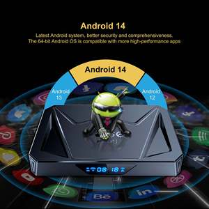 Android 14,0 Allwinner H728 Octa Core ARM Cortex A55 Full HD 4K TV Box Set Top Box X96Q PRO Plus