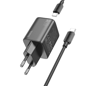 HOCO N42 EU Elogiado Dual Port PD45W 2C <strong>Charger</strong> With Type-C to Type-C Data Cable Set - Product Image 2