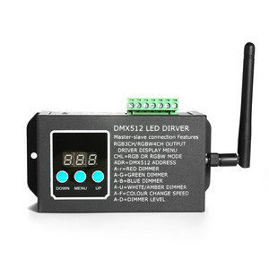12-24 В DC беспроводной dmx rgb светодиодный контроллер/dmx512 декодер с сертификатом XLR CE RoHS - Product Image 4