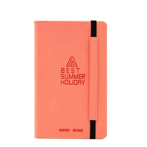 Logo personalizzato Themo Pu Hardcover Color Edge Notebook in pelle con chiusura elastica 2023 Journal Notebook - Product Image 3