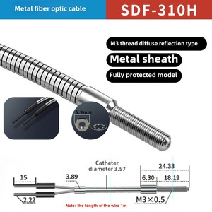 M3M4M6 Through-Beam Optical Fiber Optic Wire <strong>Sensor</strong> Amplifier <strong>Diffuse</strong> <strong>Reflection</strong> Probe <strong>Sensor</strong> 1-2m Optical <strong>Sensors</strong> - Product Image 6