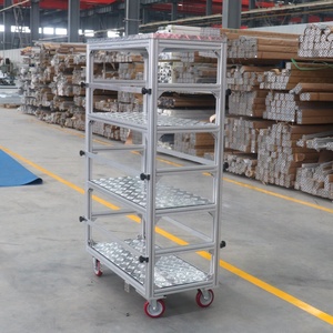 Alüminyum profil malzeme teslim hafif taşınabilir araç el arabası endüstriyel kullanım için - Product Image 6