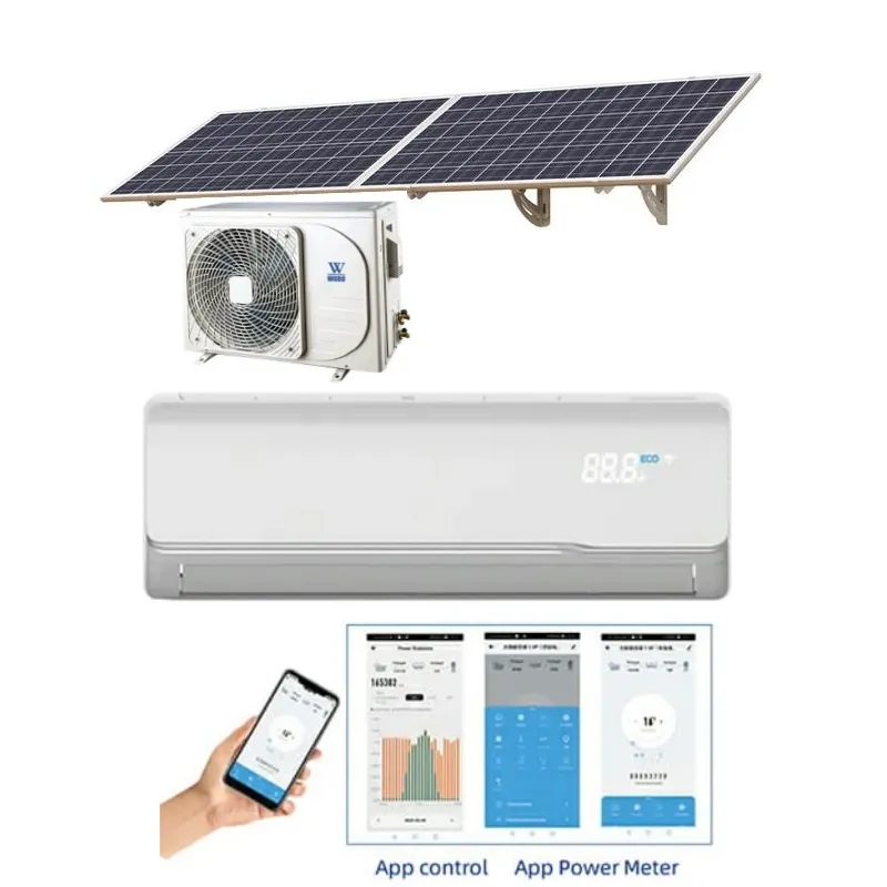 Climatiseur de 12000 Btu de l'intelligence de la CE avec le climatiseur solaire de C.C de panneau solaire pour le commerce