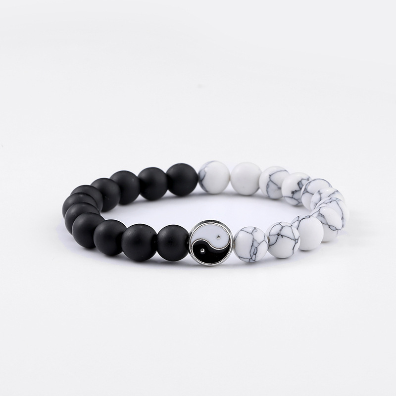 black and white