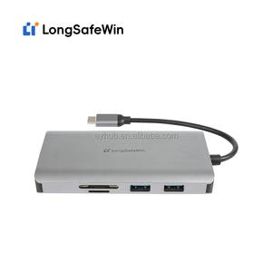 Schlussverkauf Laptop-Zubehör 10 in 1 Typ-C USB-Hub mit USB3.0 X3/HDM1X2/VGA/PD100W/RJ45 Ethernet/SD/TF-Karten-Slot - Product Image 3