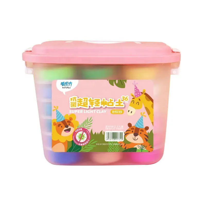 Dernière méthode éducative Argile ultra légère 24 couleurs Slime doux Super Light Clay Slime Modeling Clay Toy