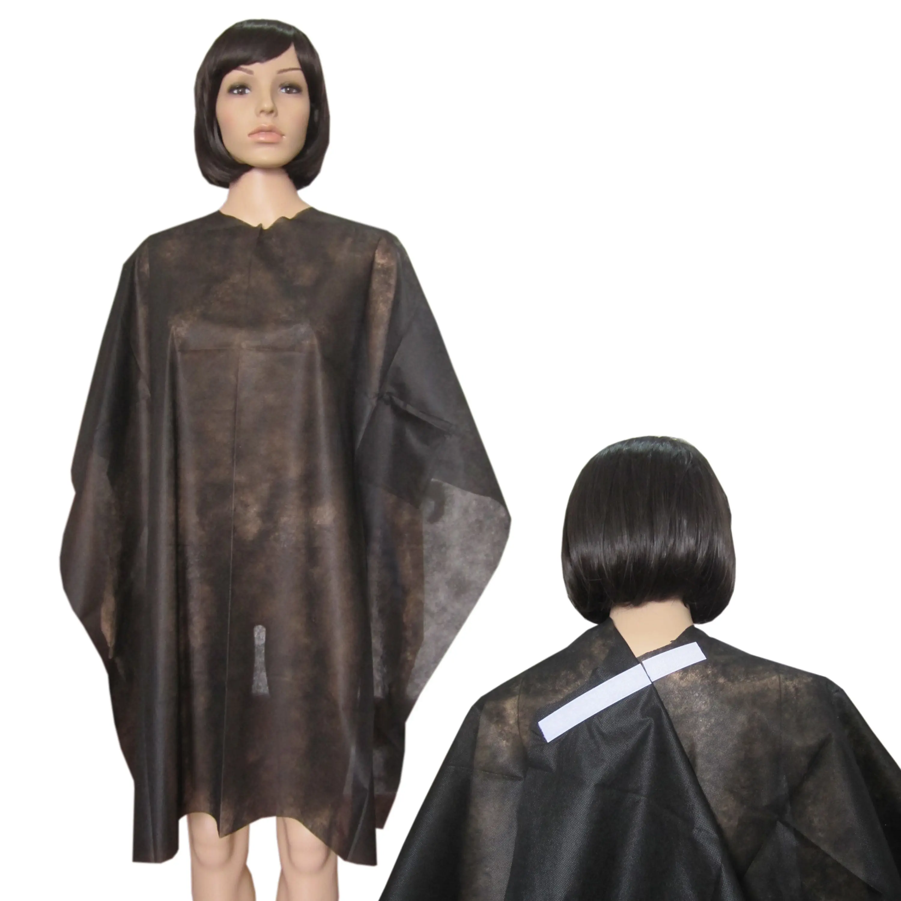 Capas descartáveis para cabeleireiro, shampoo e cabeleireiro, não tecido, de uso único, em PP, capa de corte de cabelo, tablier de coiffure