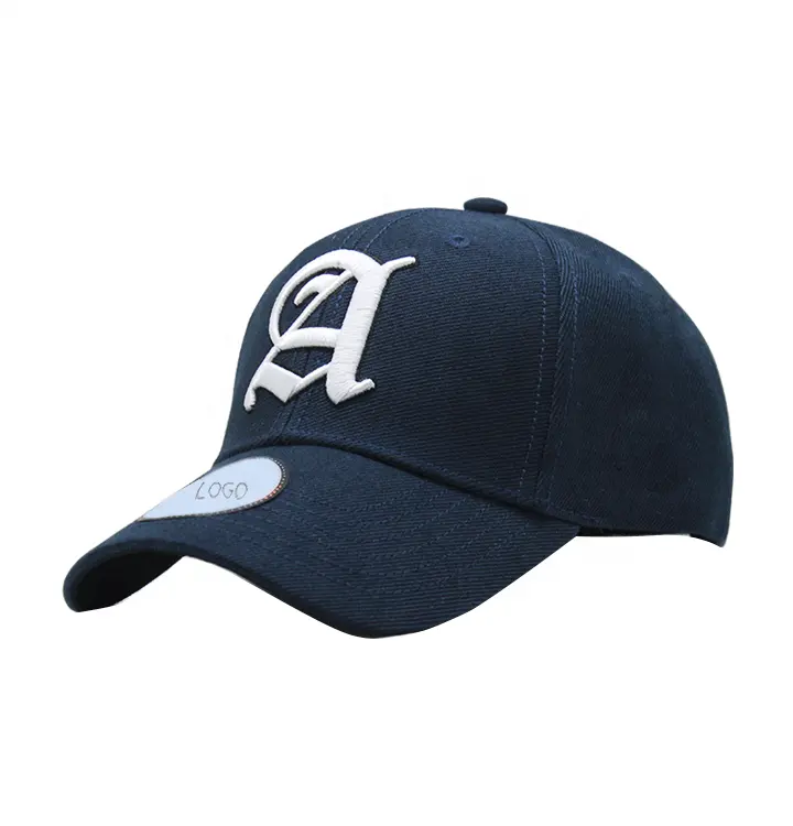 Riciclare Tessuto In Poliestere Personalizzato Ricamato 3D Logo 6 Pannello Papà Caps di Alta Qualità Berretti Da Baseball Per Gli Uomini