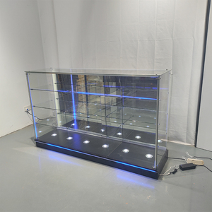 4ft khói cửa hàng trưng bày với hộp đèn đầy đủ tầm nhìn kính hiển thị tủ có thể khóa vitrine hiển thị trường hợp cửa hàng thuốc lá hiển thị - Product Image 3