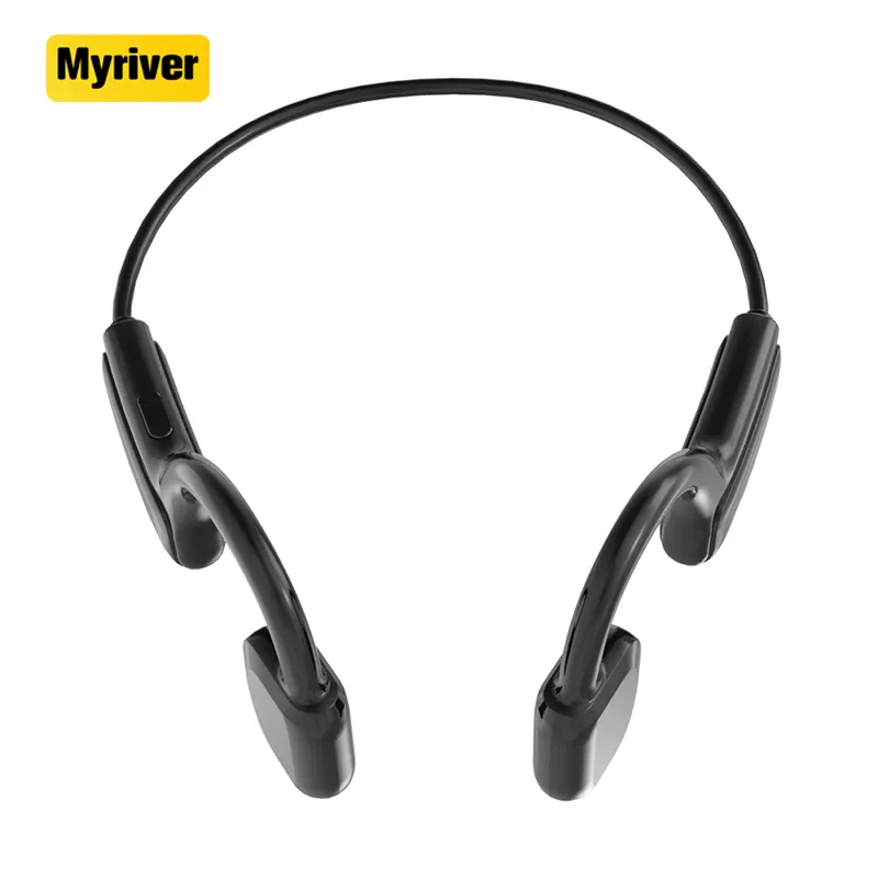 Myriver2022ネックバンドヘッドフォンサプライヤー骨伝導音楽Mp3スポーツゲームヘッドフォンマイクスティックイヤホン付き