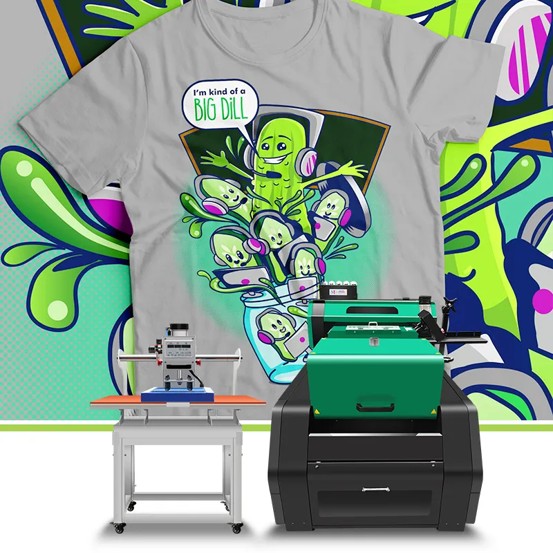 Impresora DTF todo en uno, 30 cm, i3200, textil, máquina de impresión de camisetas, inyección de tinta, DTF, venta directa de fábrica