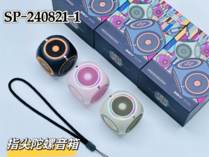360 ° Xoay <span class=keywords><strong>Fidget</strong></span> <span class=keywords><strong>Spinner</strong></span> Cube Không Dây <span class=keywords><strong>Bluetooth</strong></span> Loa TWS <span class=keywords><strong>LED</strong></span> Di Động Âm Thanh Tốt Loa Âm Thanh Với Dây Buộc Hộp Quà Tặng - Product Image 5