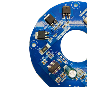 XIAN GRUN DC พัดลมวงจรโรงงานออกแบบสีฟ้าพัดลม Pcb 45วัตต์รอบ Dc พัดลมวงจร300-360รอบต่อนาทีมอเตอร์ Dc - Product Image 5