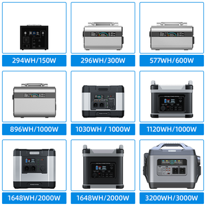 便携式电站旅行者110V/1000瓦太阳能发电机，带2个交流插座和3个QC3.0 USB PD60W端口300瓦汽车电源 - Product Image 4
