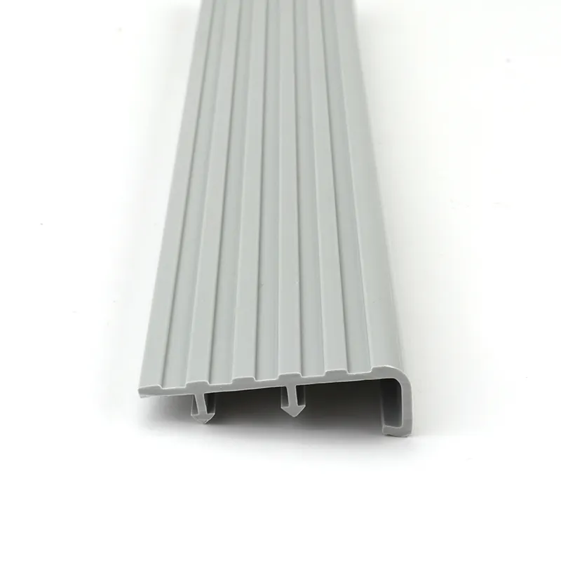 Suelo de PVC con punta de escalera para proteger el borde del paso, moldura de borde de plástico antideslizante