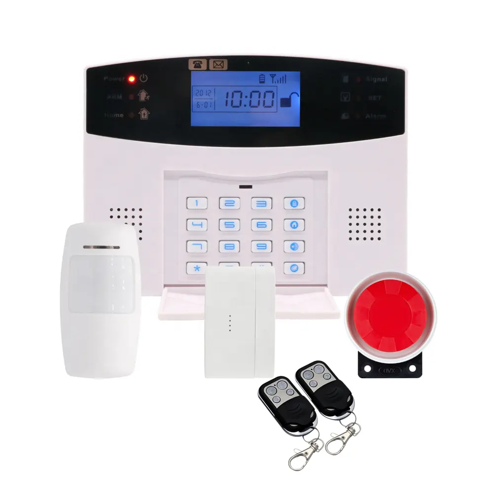 Professional manufacturer Lcd Display Smart Home Guard security wireless GSM Alarm System