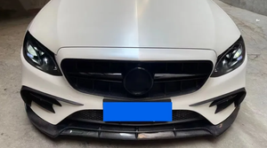 Mercedes Benz <span class=keywords><strong>i</strong></span>çin gerçek karbon Fiber <span class=keywords><strong>B</strong></span> tarzı ön dudak W213 E Cclass spor 4-Door 2016-2020 W213 tampon vücut kiti
