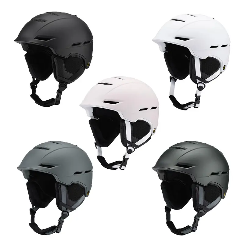 Helm Ski olahraga salju desain baru helm Ski hangat satu potong formasi untuk pria dan wanita di musim dingin