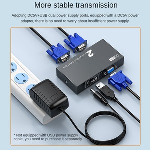 Jinghua VGAディストリビュータースクリーンディバイダー1つの2つのVGA 1つのビデオディストリビューターHDディスプレイ1つの2つのVGAスクリーンスプリッター - Product Image 4