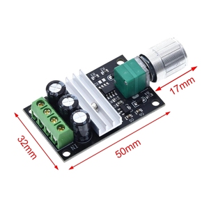 <strong>PWM</strong> DC Motor Speed Regulator 6V 12V 24V 28V 3A Speed Control Switch Electronic Modules and <strong>Kits</strong> 1203BK - Product Image 2