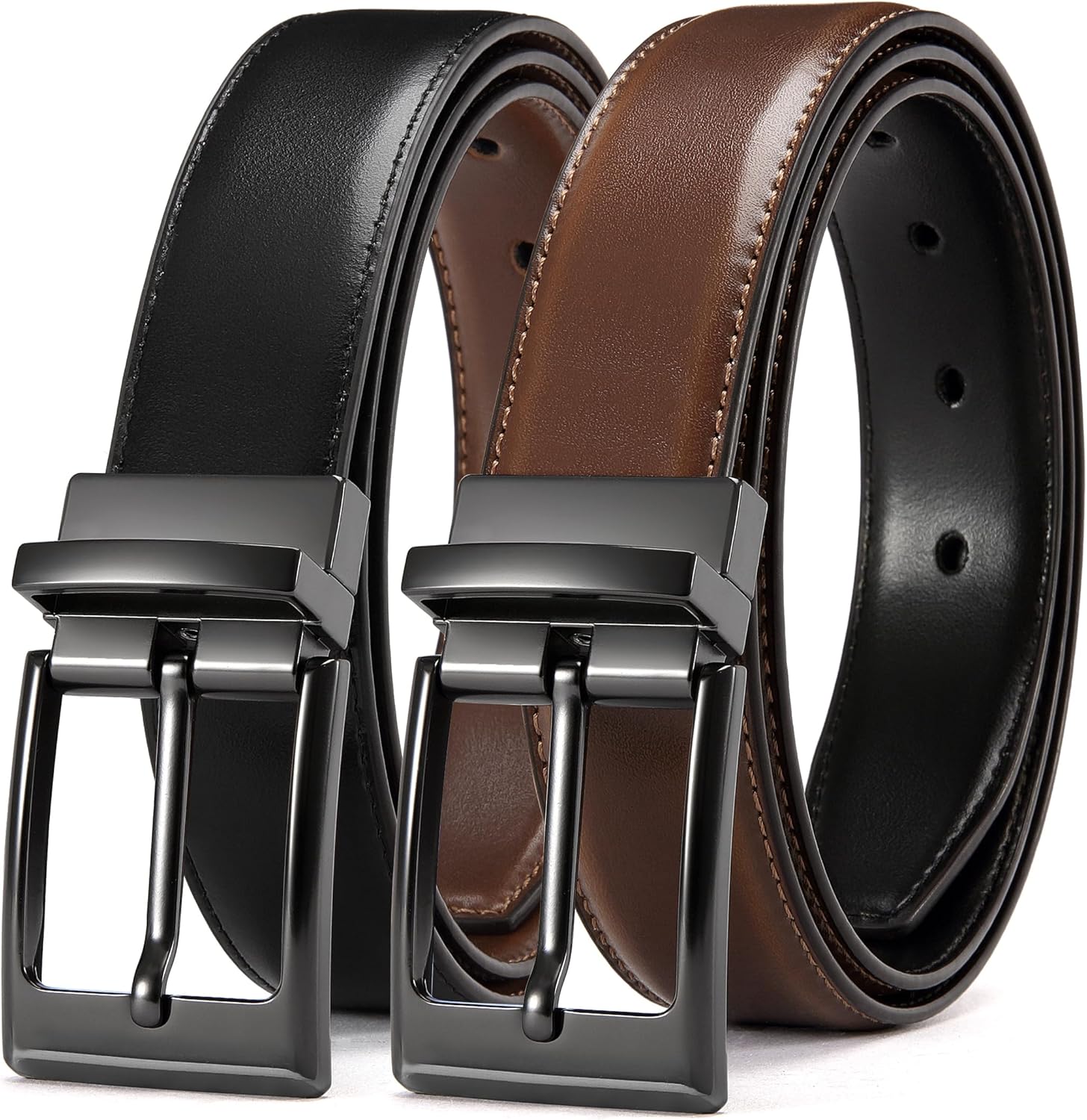Taille 30-32 ajustable - cognac/noir