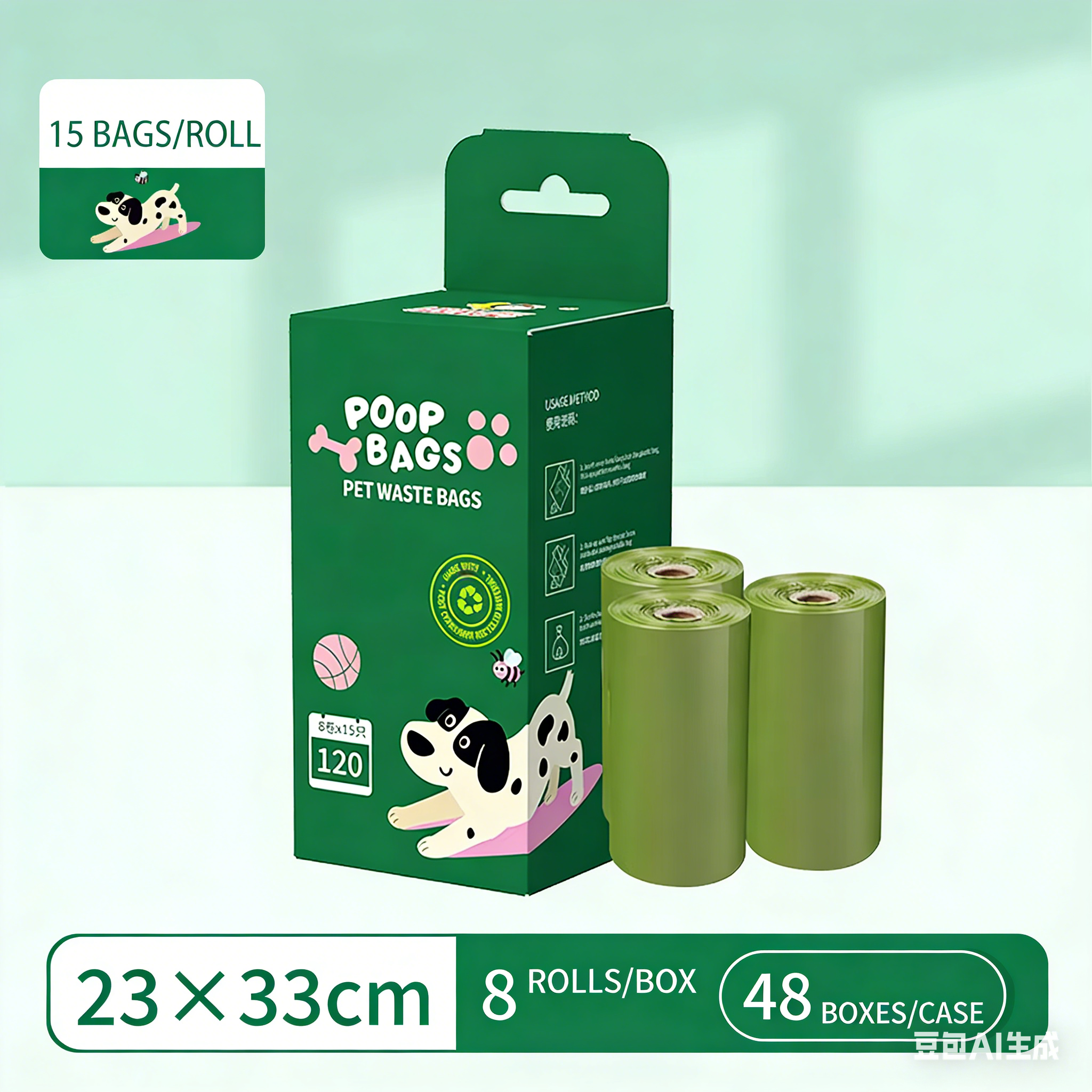 8 Rolls per Box