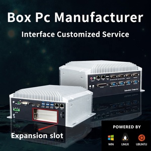 Computadora de brazo integrado industrial Linux/Win-Dows/UB Control industrial sin ventilador Mini Box Pc i5/i7