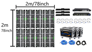 Full Color P3.9 P4.8 Easy Installation 500x500mm Front Service <strong>Led</strong> Programable Double Side Screen Trade Show <strong>Led</strong> Video Wall - Product Image 3