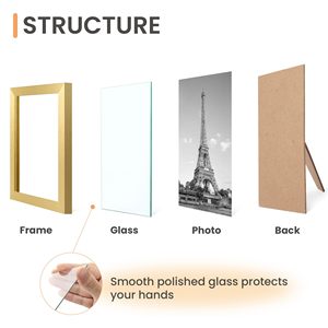 Homco 8.5x11 "11x14" A5 A4 A3 A2 A1 bằng tốt nghiệp khung Tùy chỉnh hình ảnh vàng khung tài liệu khung cho trường trung học bằng tốt nghiệp hiển thị - Product Image 3