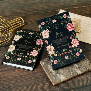 The New Listing Hardcover Rose <strong>Notebook</strong> Custom <strong>Printing</strong> Portable <strong>Notebook</strong> for Student - Product Image 2