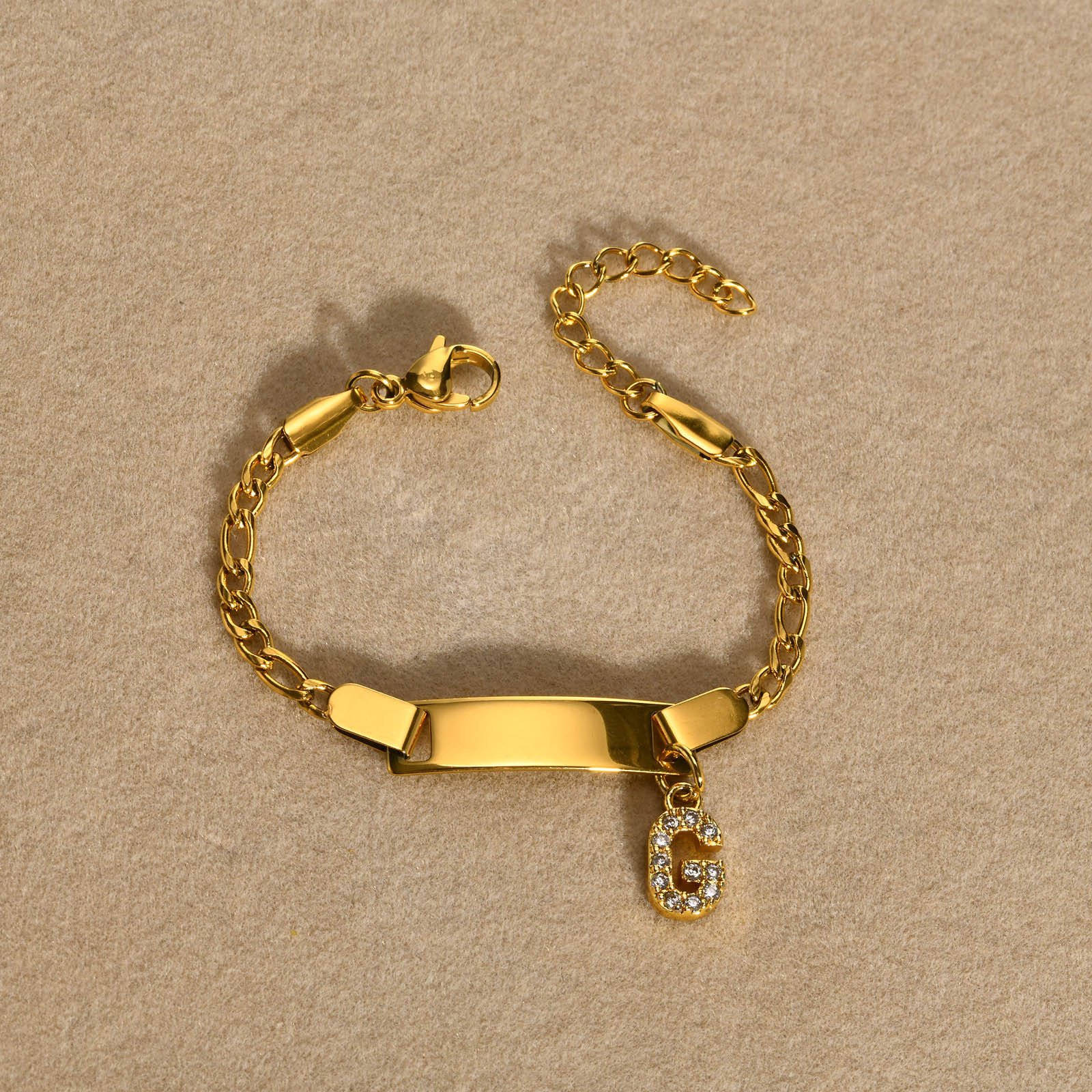 12CM golden letter G