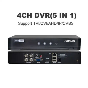 fosvision DVR 4通道高数量AHD TVI CVI IP CVBS 5合1 265 5MP闭路电视数字视频安全录像机DVR 4CH - Product Image 3