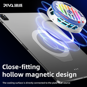 Piva 30W özelleştirilebilir mavi ve beyaz serin Tablet soğutucu radyatör cep telefonu soğutma ile halka ışık özelliği - Product Image 3