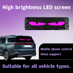LOY RGB Полноцветный Программируемый прокручиваемый текст Deviles Eye светодиодный дисплей рекламный экран панели СВЕТОДИОДНЫЙ знак для автомобиля - Product Image 4