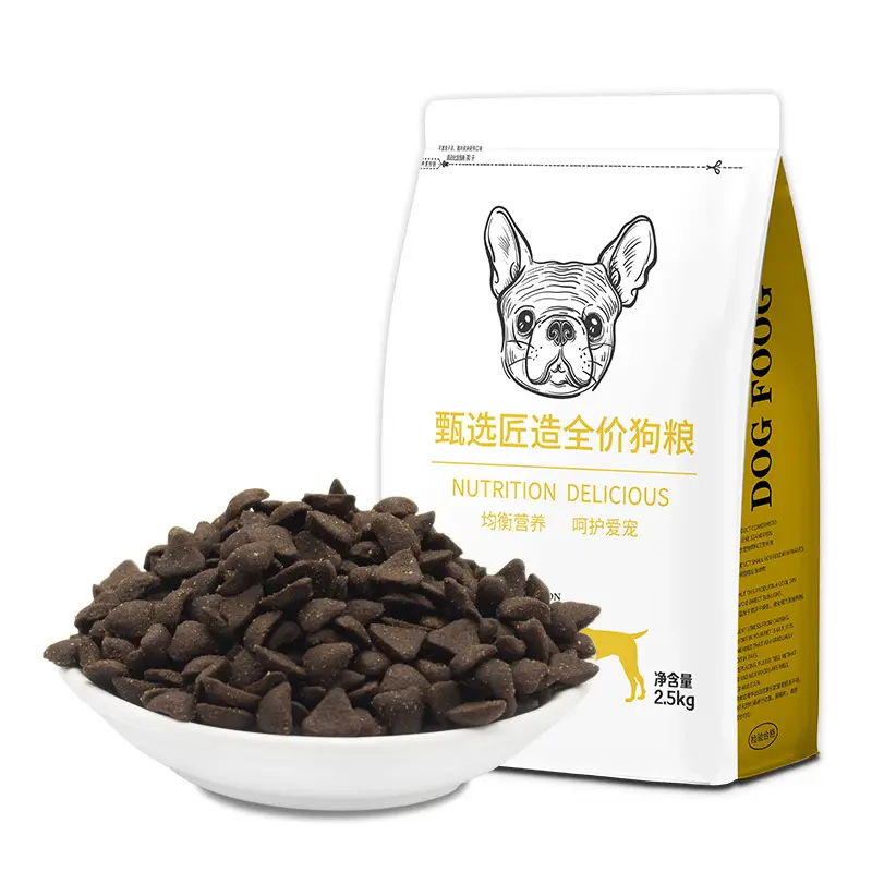 저렴한 가격 애완 동물 사료 25% 단백질 Probiotic 강아지 심장 모양 내용 Oem Odm 중국 성인 가방 치킨 개 지속 가능한 개 사료