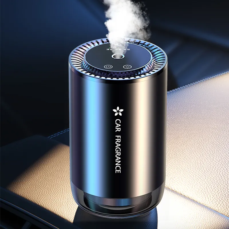 Hoge Kwaliteit Draagbare Mist Geur Auto Diffuser Kleurrijke Licht Slimme Etherische Olie Vernevelaar Auto Aroma Diffuser