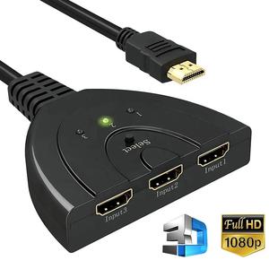 <strong>3</strong> Port for HDMI Video Switcher <strong>Splitter</strong> 1080p 4K <strong>Output</strong> <strong>3</strong> Inout 3x1 Audio &amp; Video Accessories