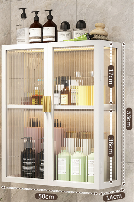 Blanc Double couche 50cm Double porte
