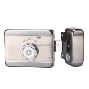 Cerradura eléctrica de Metal de 12V CC, cerradura de puerta, sistema de Control de acceso, cerradura de borde de puerta integrada para intercomunicador de timbre inteligente - Product Image 1