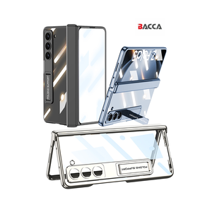 2023ギャラクシーZFold5アンチドロップフォンケース用の新しいトレンドGKK磁気ファントム折りたたみブラケットシェルメンブレン統合 - Product Image 1