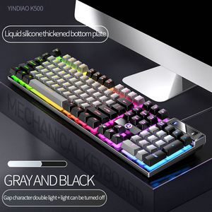 104 Keys Wired <strong>Keyboard</strong> Mixed Color Usb Pc <strong>Computer</strong> Rgb Backlit Mechanical Gaming for Office and Gamer