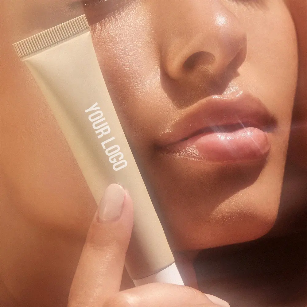Oem Best Natural Makeup Lippen balsam Lip gloss Balsam (neu) Benutzer definiertes Logo Hydrat ing Shea Butter Lip Butter Balm