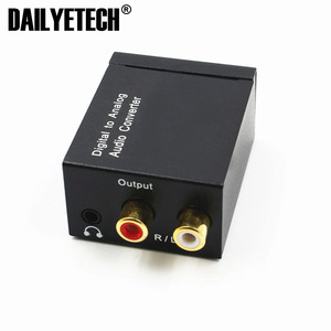 Convertidor de Audio Digital a analógico Señal coaxial de fibra óptica a analógico DAC Spdif Estéreo 3,5 MM Jack RCA Amplificador Decodificador - Product Image 2