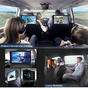 Monitor de reposacabezas Android de 10,1 pulgadas, pantalla IPS para asientos traseros de coche, entretenimiento Multimedia, reproductor de vídeo Carplay, entrada USB HDMI - Product Image 4