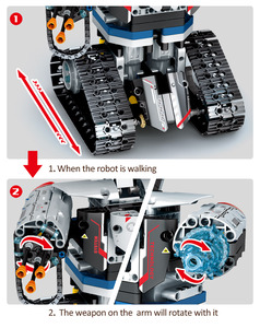 2024 Schlussverkauf selbstmontage technischer Stamm Roboter-Spielzeug APP Fernbedienung Bausteinprogrammierung DIY-Roboter für Bildung - Product Image 5