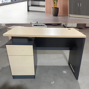 Ergonomic Cheap Price Office School Study MDF Executive Desk Organizer Office <strong>Computer</strong> Single Desk <strong>Tables</strong> with <strong>Three</strong> Drawers - Product Image 2