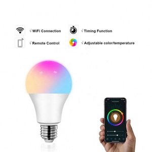 App Android controllo vocale del telefono interruttore di temporizzazione della memoria regolazione del colore dimmerabile atmosfera led tuya wifi lampadine intelligenti - Product Image 2